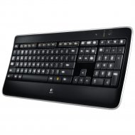 Keyboard Logitech Wireless illuminated K800 (USB, FM, 4 multimedia btn, low profile) Retail , 